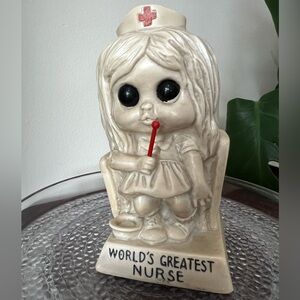 1973 Russ Berrie & Co. Sillisculpt "World’s Greatest Nurse” made in USA 🇺🇸